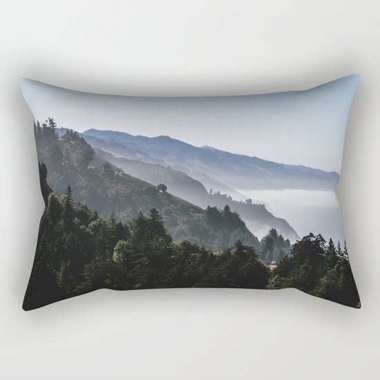 Blue Valley view Rectangular Pillow