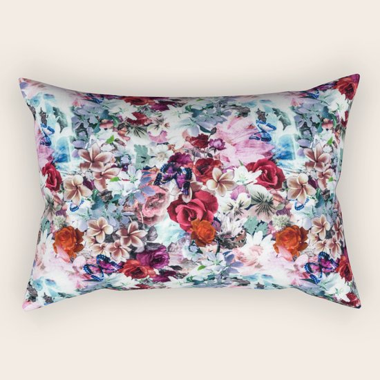 Floral Pattern Rectangular Pillow