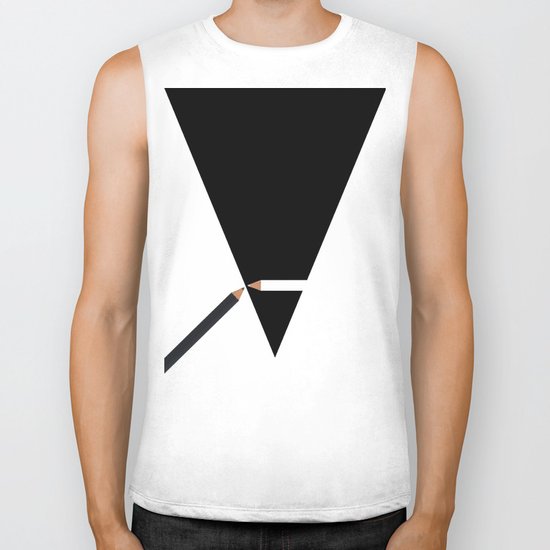 black and white Biker Tank