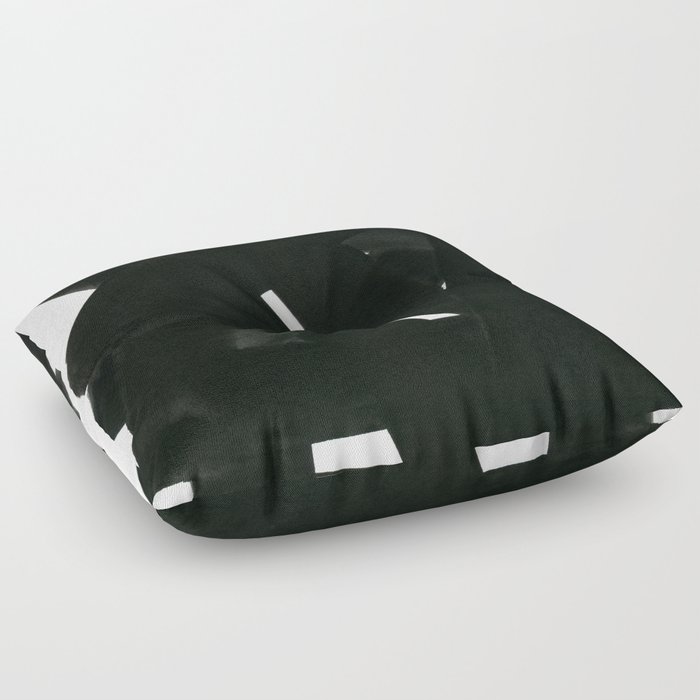 Superwatercolor Black Floor Pillow