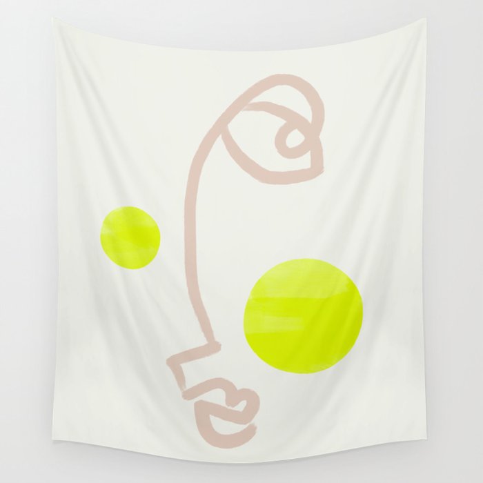 Sunny Face Neon Wall Tapestry by Bohomadic Studio Society6