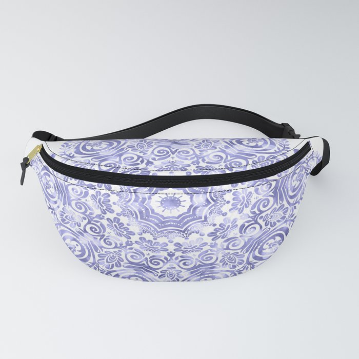 Very Peri 2022 Color Of The Year Violet Periwinkle Mandala III Fanny Pack