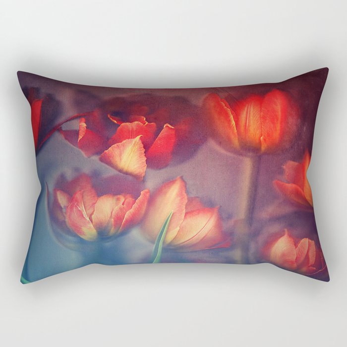 Orange Tulips Rectangular Pillow