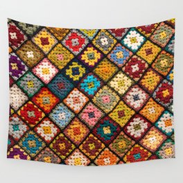 Granny square Wall Tapestry