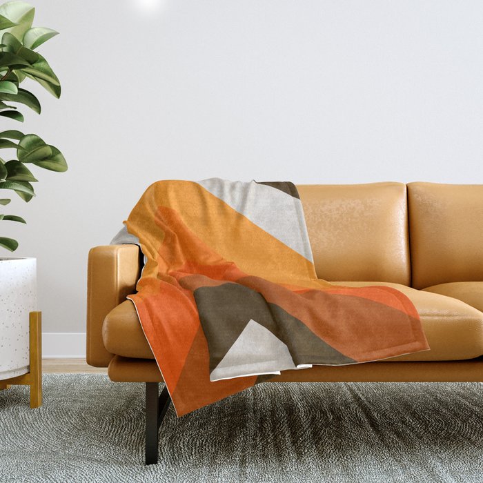 Golden Thick Angle Throw Blanket