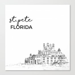 st. pete beach Canvas Print