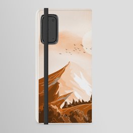 Peaceful Mountain Peak Sunset Android Wallet Case