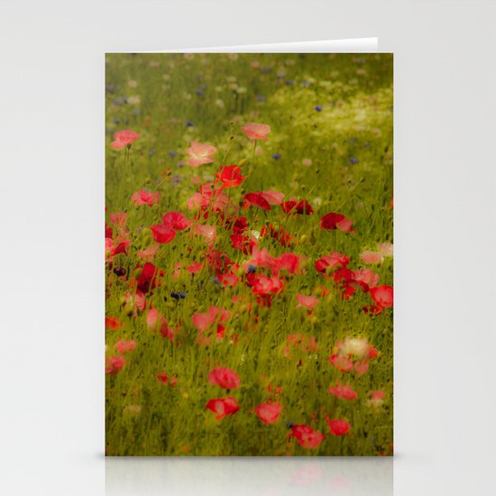 Deep Poppies Stationery Cards