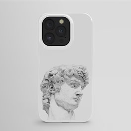 Profile of David statue by Miguel Angel iPhone Case
