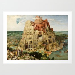 Tower Of Babel Pieter Bruegel The Elder Art Print