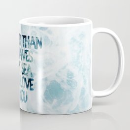 Mightier Than the Waves Coffee Mug | Blessed, Quote, Religious, Christian, Strong, Saying, Nature, Bibleverse, Jesus, Faith 