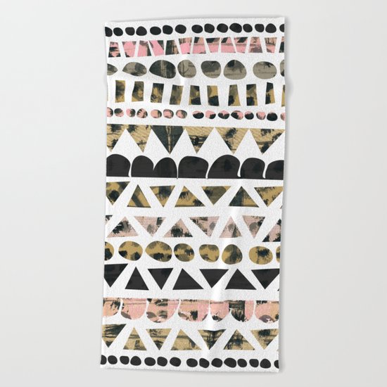 A Geo Pattern Beach Towel