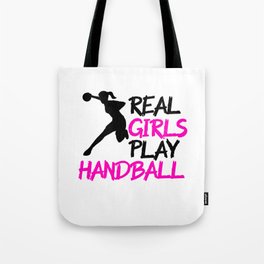 Real girls play handball Tote Bag | Handballwomen, Handballclub, Jabinga, Handballbirthday, Handballcoach, Graphicdesign, Handball, Handballdad, Handballgift, Curated 
