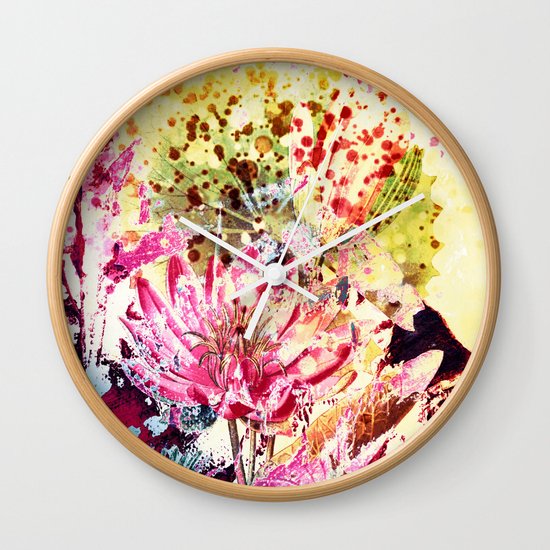 waterlily Wall Clock