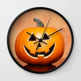 Halloween Pumpkin Wall Clock