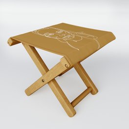 LINE ART FEMALE PORTRAITS IV-III-III Folding Stool