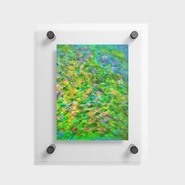 blooming blues Floating Acrylic Print