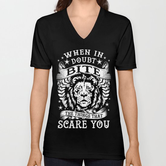 When in doubt... Bite. Unisex V-Neck