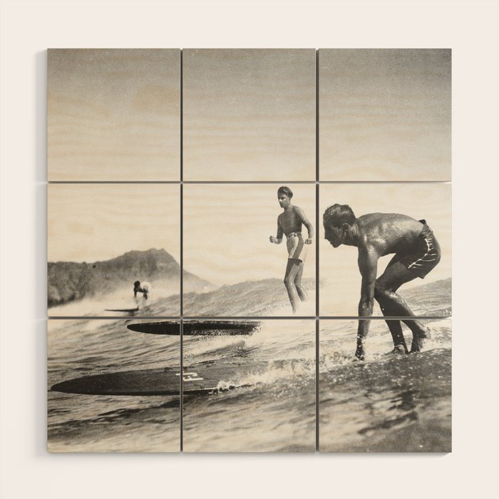 Society6 ケース Hawaii Surf Life by Alisha KP Vintage Hawaii Tandem Surfing Art Print by Vintage Surf