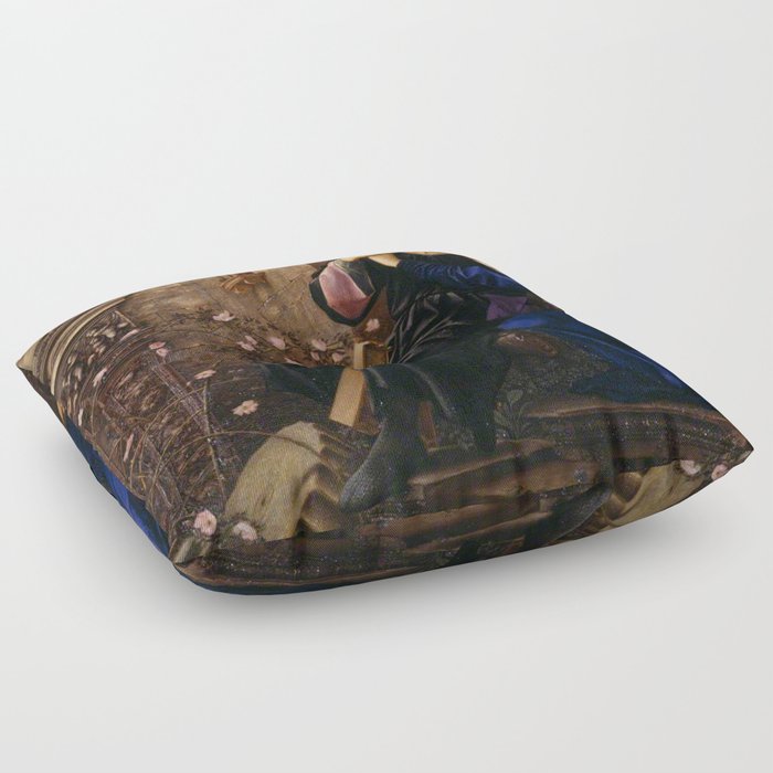  Love Among the Ruins Wightwick Manor - Edward Burne-Jones Floor Pillow