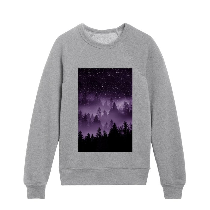 Purple Forest Galaxy Dream #1 #decor #art #society6  Kids Crewneck