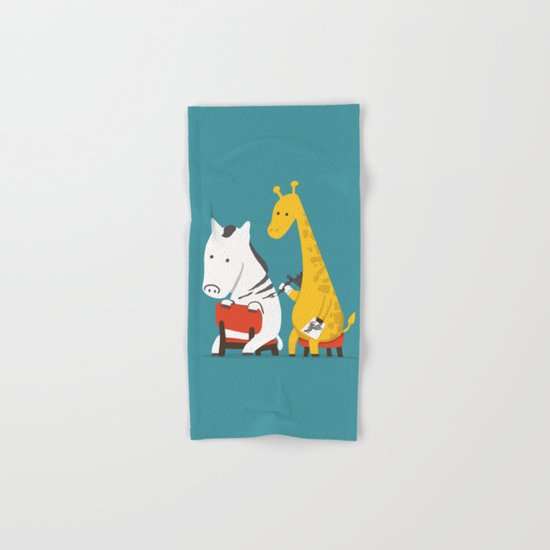 Zebra Tattoo Hand & Bath Towel