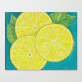 Lemon Slices in Repose Canvas Print