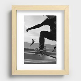 Skate Soaring Recessed Framed Print
