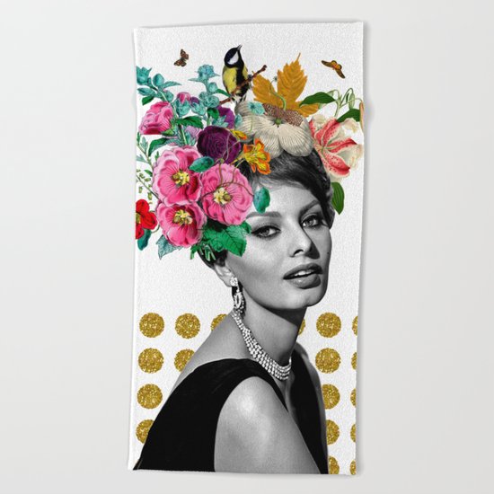 SOPHIA LOREN Beach Towel