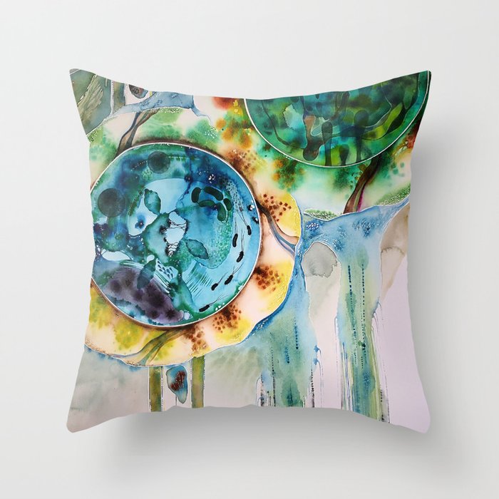 Bolle Fiori 1 Throw Pillow