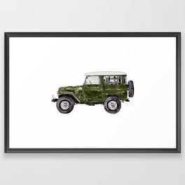 Green Truck Framed Art Print