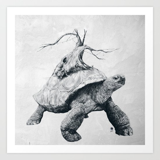 Tortoise Tree Art Print