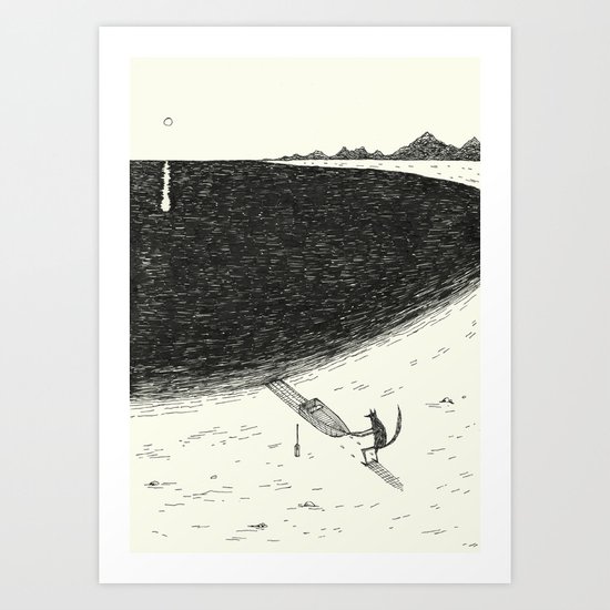 'Beach' Art Print