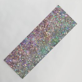 Amazing Rainbow Glitter Design Pattern Yoga Mat