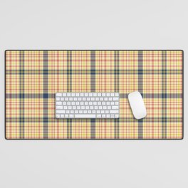 Fall/Autumn Farmhouse Check Buffalo Gingham Pattern no.1 Desk Mat