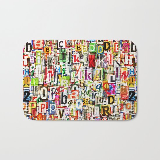 Letters Bath Mat