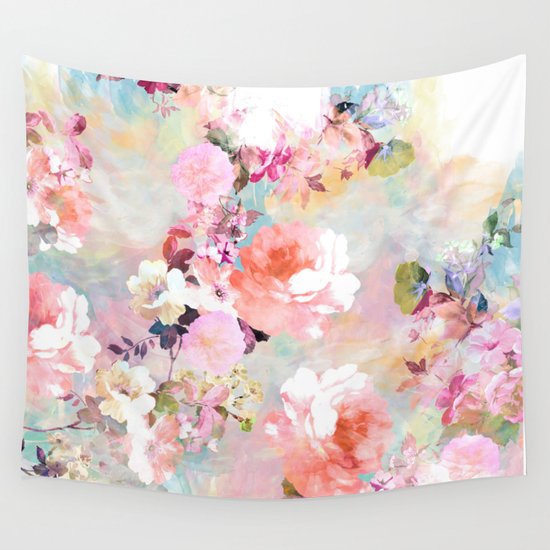 Pink Wall Tapestry love of a flower wall tapestrygirly trend | society6 Pink Wall Tapestry love of a flower wall tapestrygirly trend | society6