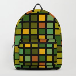 Drizzling Squares Earth Tone Edition 5 Backpack