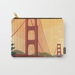 San Francisco Carry-All Pouch | Golden Gate, Bay Cruise, Poster, Forest, Sea, Digital, San Francisco, Usa, California, West Coast 