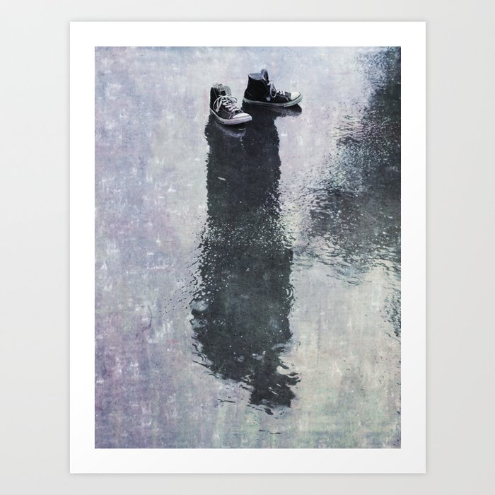 The Invisible Man Right View Art Print By Paintdrips Society6