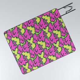 Stay Graffiti Pattern - Pop Pink Picnic Blanket