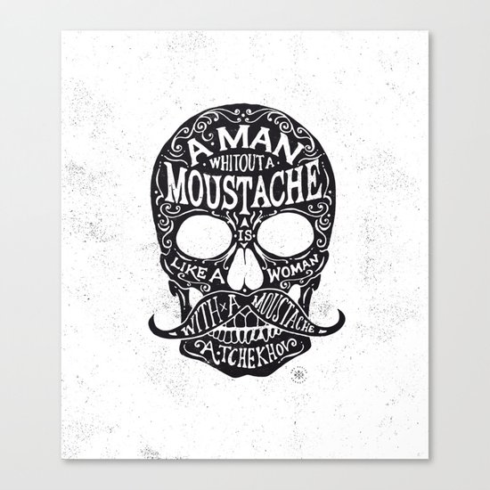 Skull Tchekhov Canvas Print