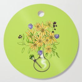 Bubbly Flowers Cutting Board