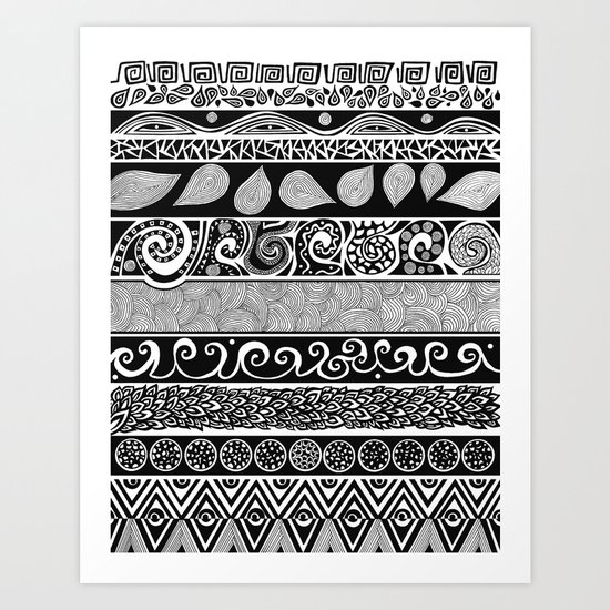 Tribal Evolution Art Print