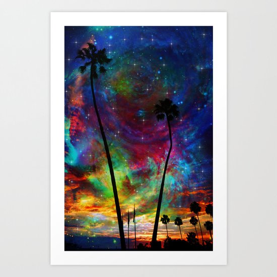 Magical Palms Art Print