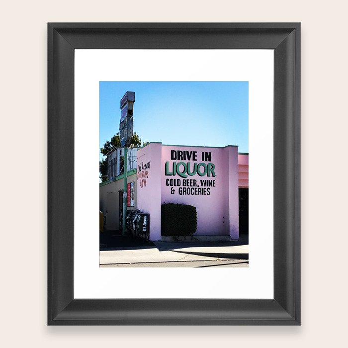 pink liquor Framed Art Print