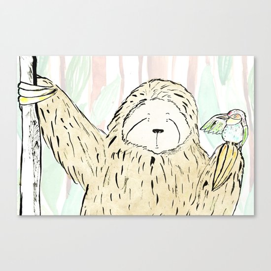 A Little Birdy Told Me Canvas Print