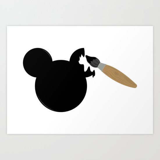 Disney's Mickey Mouse Painting Art Print