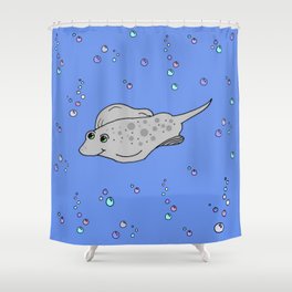 Little stingray Shower Curtain