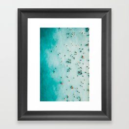 Beach Photography, Aerial Blue Ocean Print, Large Turquoise Ocean Poster, Coastal Wall Art, Beach Framed Art Print